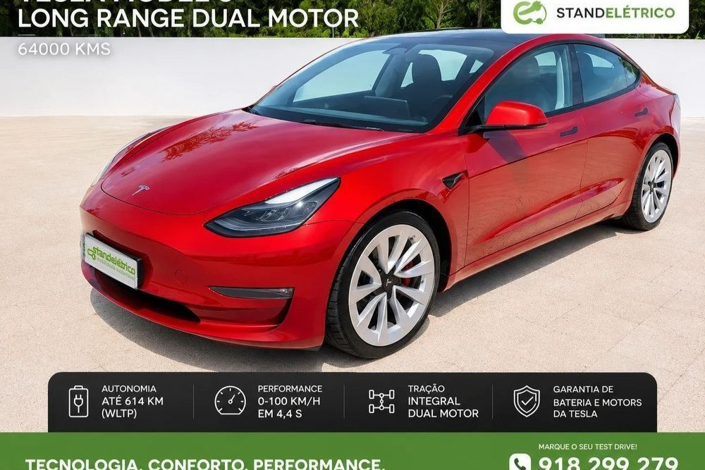 Tesla Model 3 Long Range Tração Integral